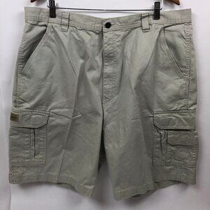 Wrangler Mens Cargo Shorts Size 40 Khaki Outdoor Utility Pockets Workwear Hiking
